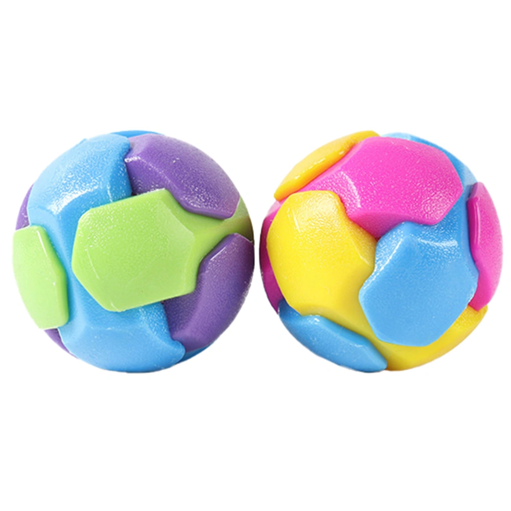 2Pcs Funny Playing Toy Creative Pet Ball Toy Footprint Ball (Random Color)