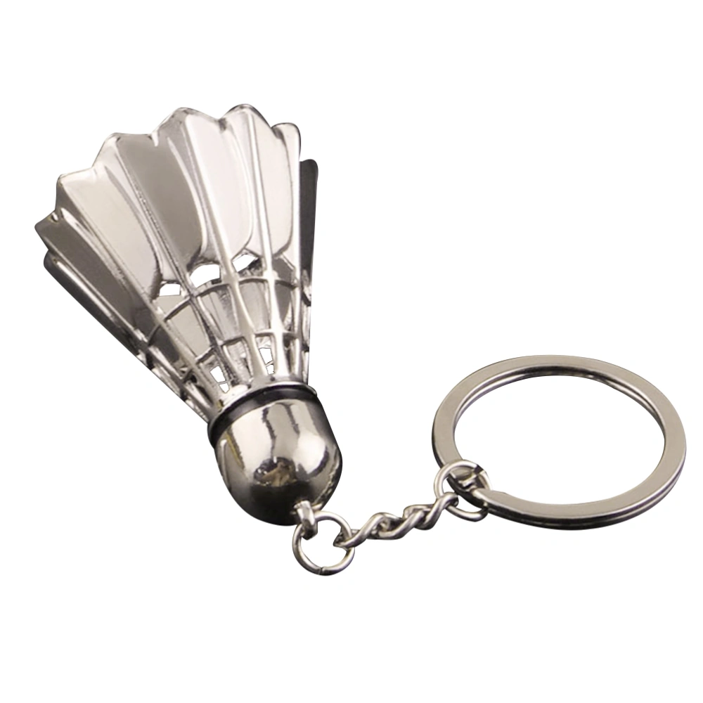 Badminton Keyring Metal Keychain Cool Car Keyring Purse Bag Decoration Creative Gift Keyfob