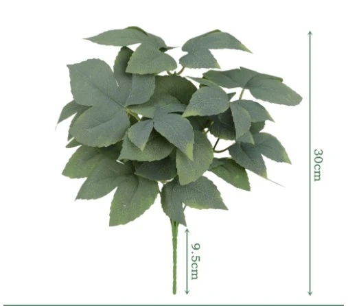 3pcs Artificial Plants Fake Plants Tree Leaves with Stems Faux Plants Large Imitation Plants Greenery