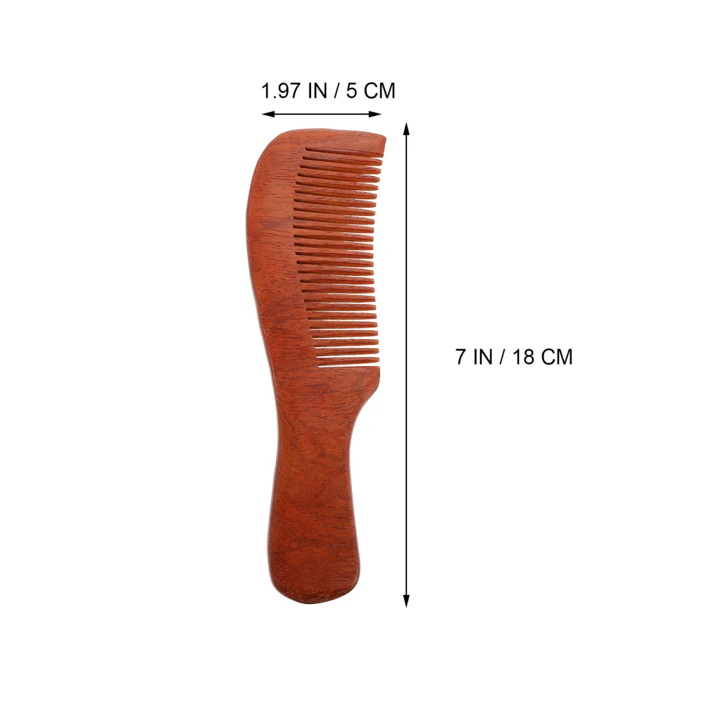 1pc Women Comb Creative Sandalwood Comb Practical Hairstyling Comb (Claret)