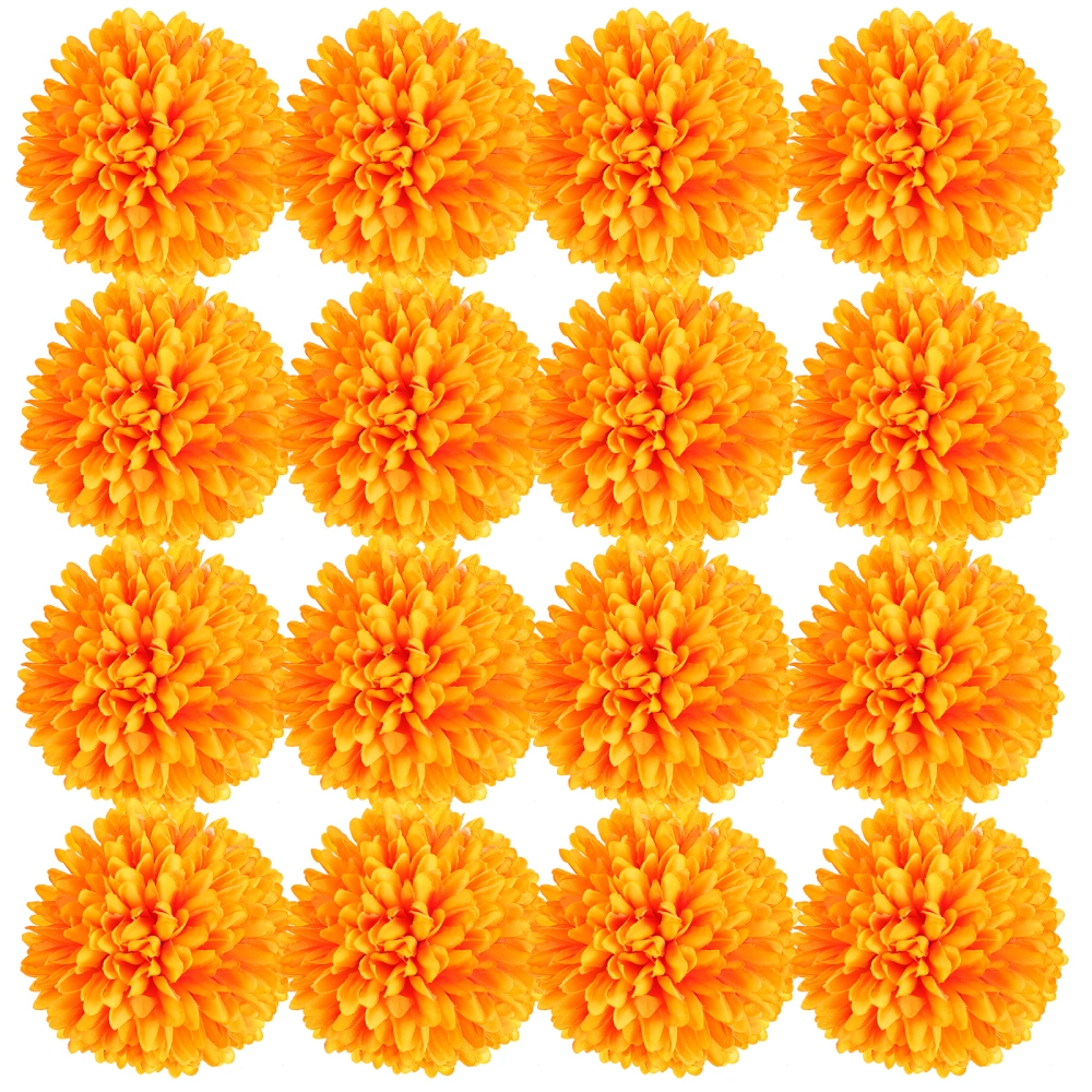 50 Pcs Artificial Chrysanthemums Wedding Decorative Flowers Scene Layout Props