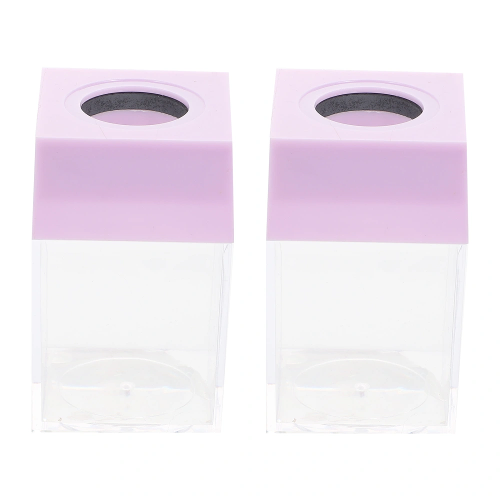 2Pcs Paper Clip Plastic Holders Creative Table Decorations Paperclip Holders