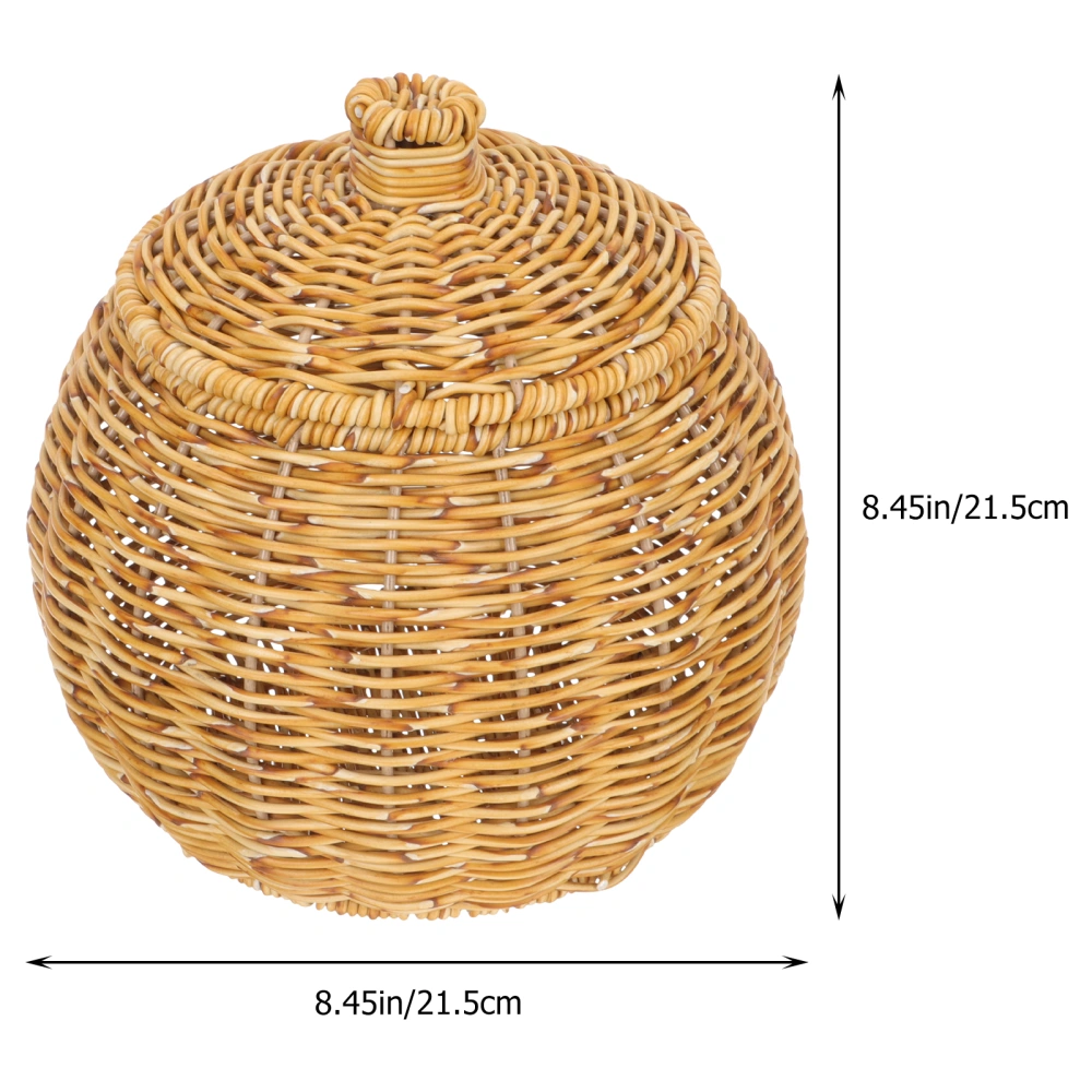 Multi-function Egg Basket Convenient Storage Basket with Lid Woven Egg Holder Egg Supply