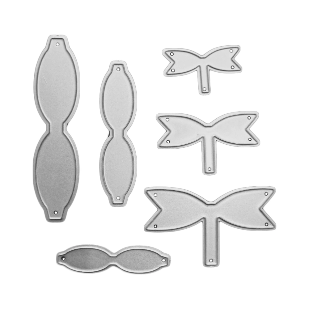 12pcs DIY Bow Etch Embossing Cutting Template Die Album Making Tool Metal Embossing Stencil Carbon Steel Template Mould Tool