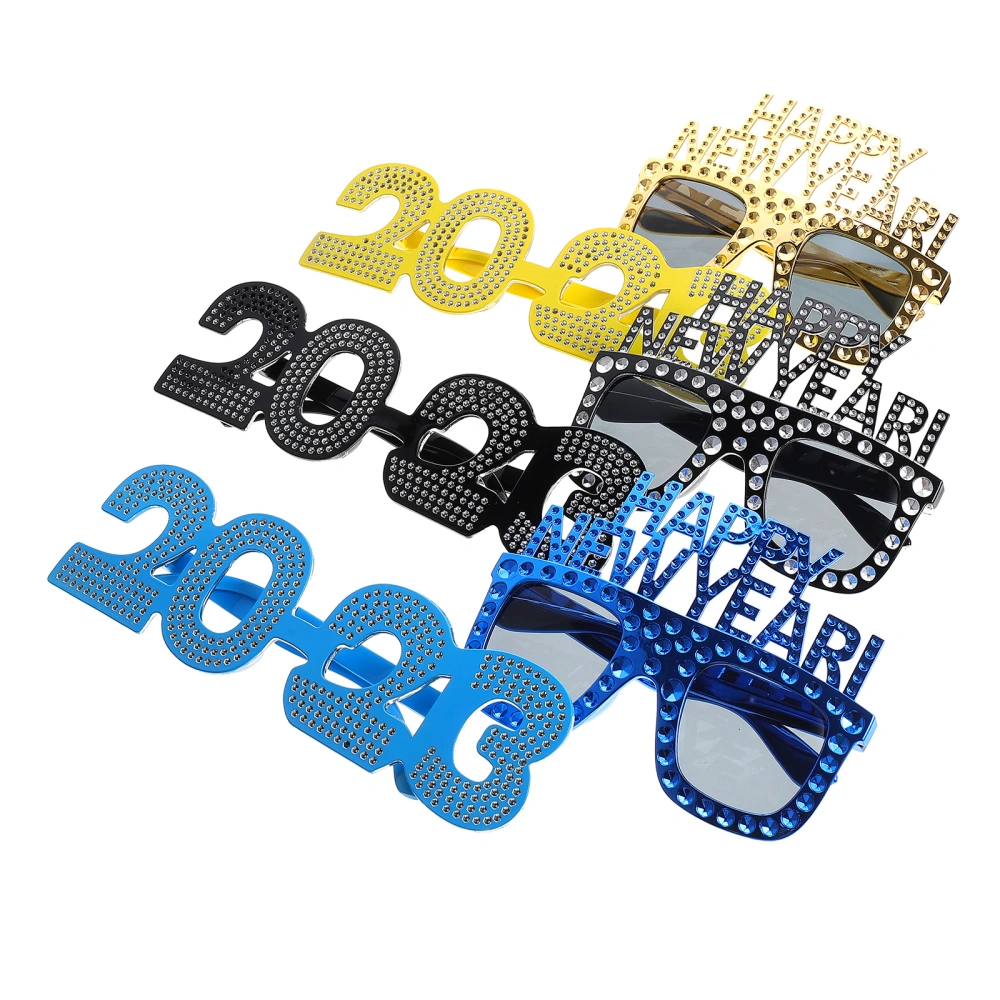 6pcs 2023-design and Happy New Year Party Decorative Glasses Party Eyeglass Party Eyeware