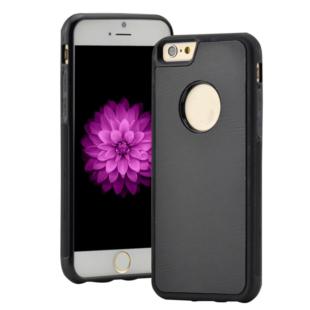 Phone Cover Slim Case Anti-Gravity Nano-suction Droproof Protector Shell for iPhone 8 (Black)