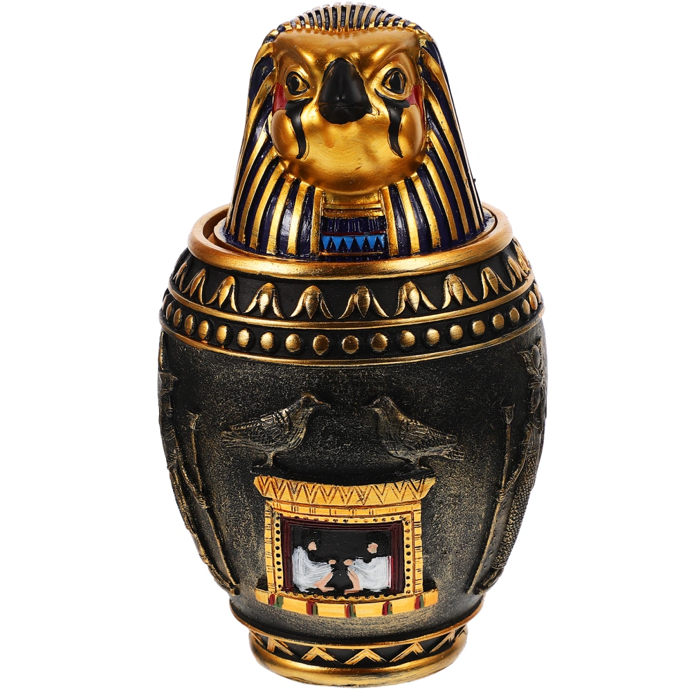 Egypt Style Cremation Ashes Jar Exquisite Pet Ash Container Pet Ash Storage Jar Pet Cinerary Storage Box