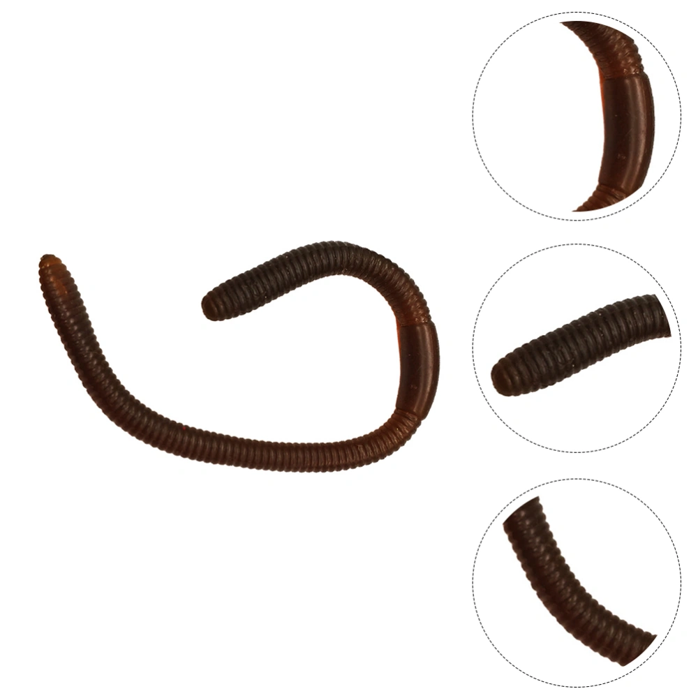 10Pcs Simulation Earthworms Tricky Toy Artificial Earthworms Simulation Toy