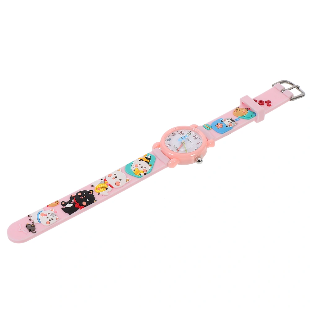 1pc Cartoon Wrist Watch Simple Waterproof Quartz Watch for Children Kids