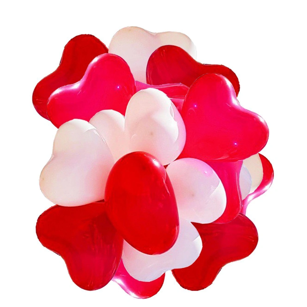 50 Pcs Heart Latex Balloons Creative Party Balloons Decoration Supplies