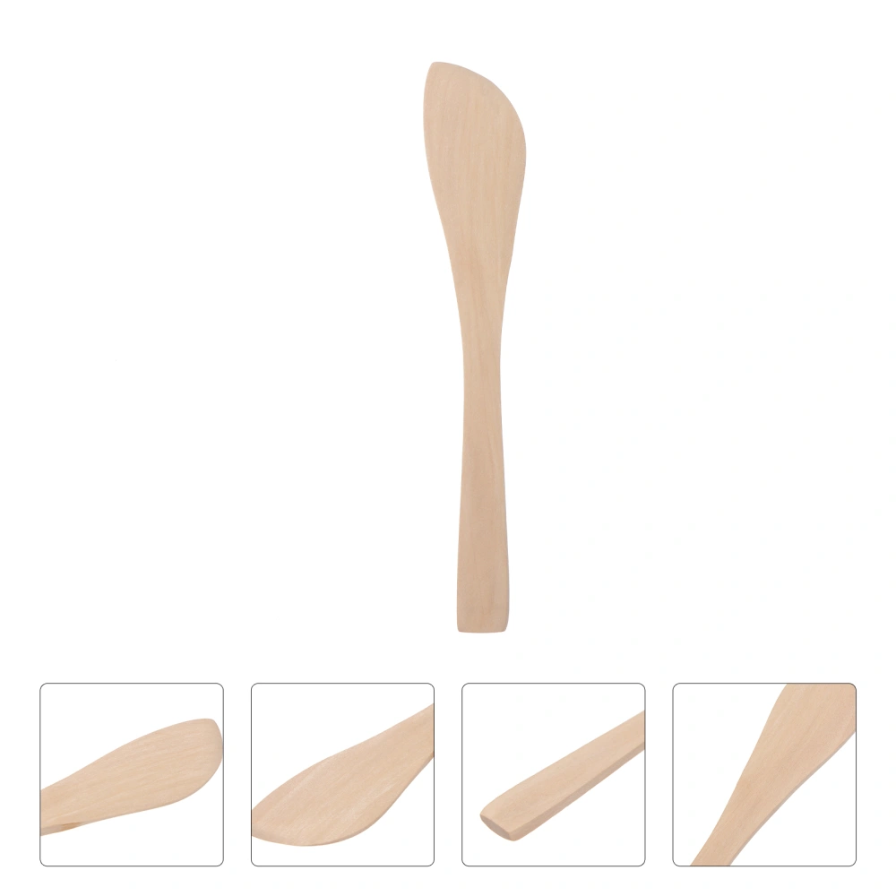 20pcs Wooden Dumpling Filling Spoon Peanut Butter Spreaders Mask Wipe Spoons Spreading Tools Kitchen Utensils