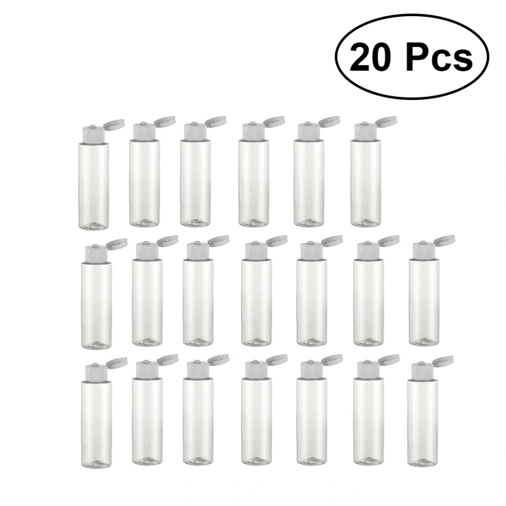 20pcs Plastic Travel Bottles Porable Bottle Container for Shampoo Toiletries Lotion