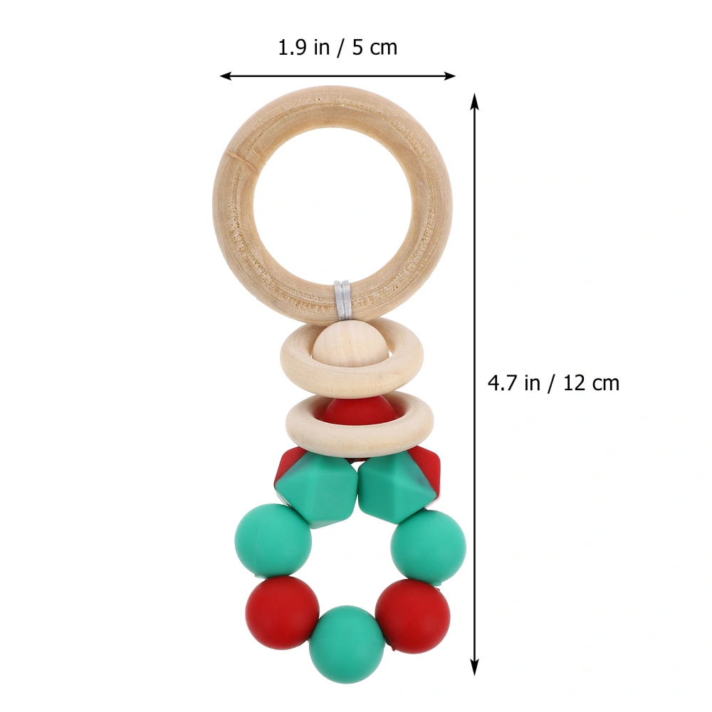 1Pc Infant Double-color Teethers Safe Baby Chewing Pacifier Funny Baby Molar Toy