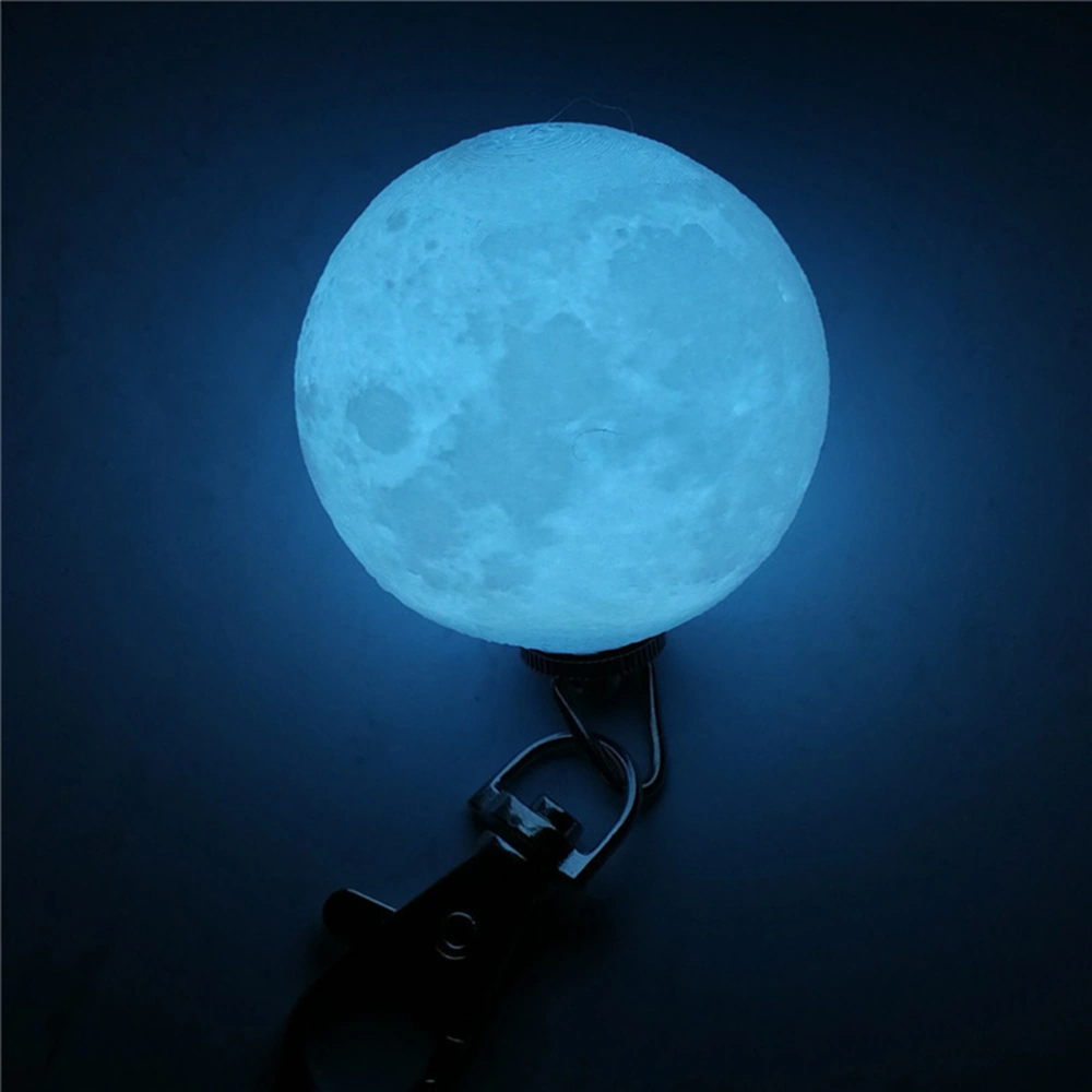 Portable Nightlight Bulbs Keychain Mini Moon Lamp 3D Night Lighting Creative Gift for Friends