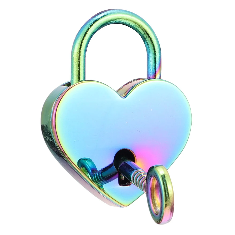 1 set of Delicate Couple Wishing Lock Heart Shape Lock Children Lock Toy