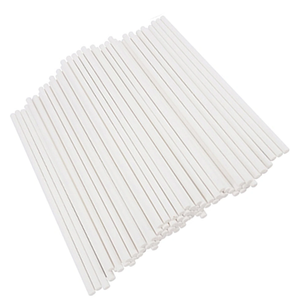 200pcs Paper Lollipop Sticks Cake Sticks for Birthday Party DIY Craft Project - White