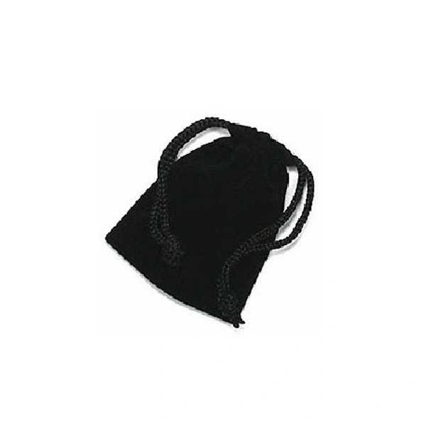 9*7cm Drawstring Jewellery Pouch Storage Bag - 10 pcs/set (Black)