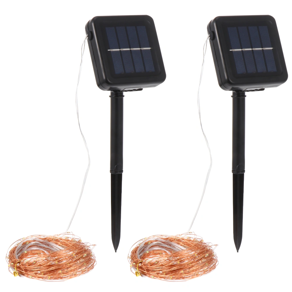 2 Sets Garden Solar Lamp Decor Creative Scene String Lamp Yard Solar Lamp Decor