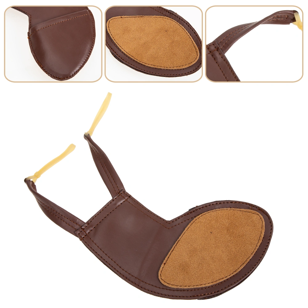 Sheepskin Leather Violin Chinrest Pad Practical Violin Chin Rest Violin Accessory