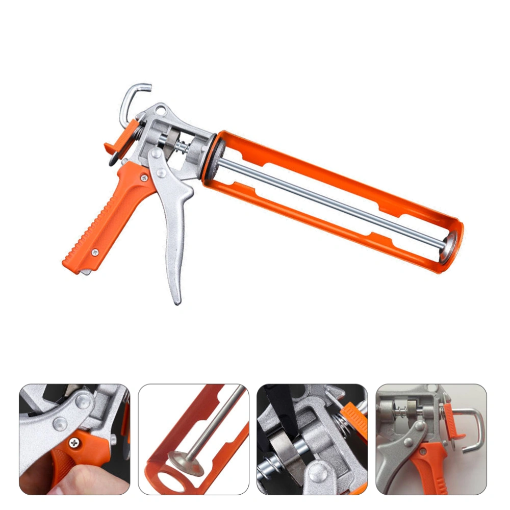 1Pc Household Glass Glue Shooter Construction Caulking Tool Glue Shooter Orange