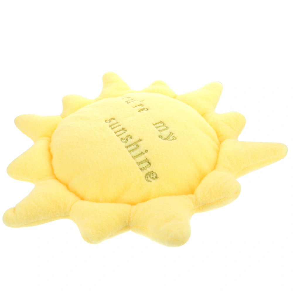 Plush Sun-Shaped Throw Pillow Sofa Cushion Lovely Stuffed Sun Toy Home Decor