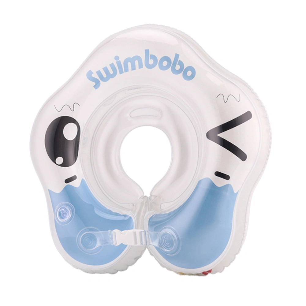 1 Set Baby Swim Ring Neck Ring Newborn Infant Swimming Collar Inhaled Water Proof Baby Neck Ring Adjustable Baby Swim Collar for Baby Infant Use (Blue L 1PC 9.5CM-Swim Ring+1PC Air Pump)