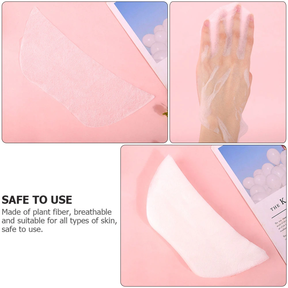 100PCS Silk Neck Mask Sheets Ultra-thin Paper Sheets for Spa Skin Care