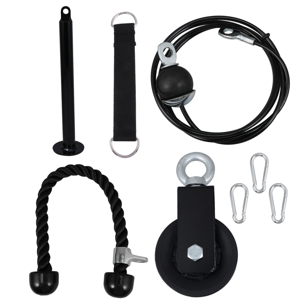 1 Set of Pulley System Training Muscle Fitness Equipment Tool for Home Gym