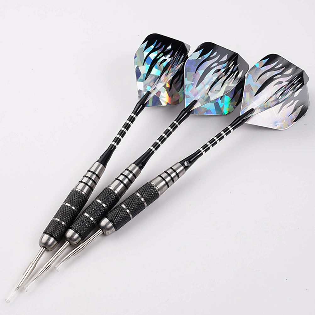 3PCS Aluminum Rod Match Darts Pin-Type Darts Portable Needle Tipped Darts Flights Darts for Sports Events