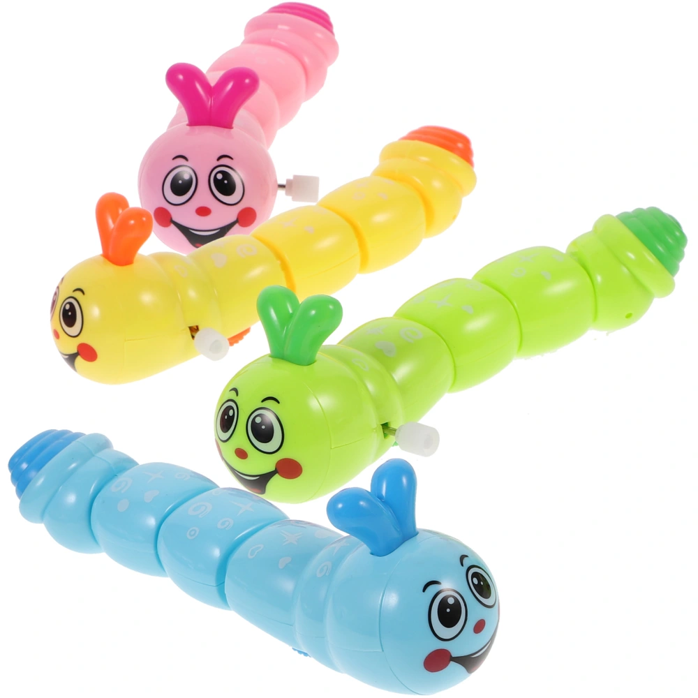 4pcs Clockwork Caterpillar Toys Funny Kids Caterpillar Toy Children Playthings