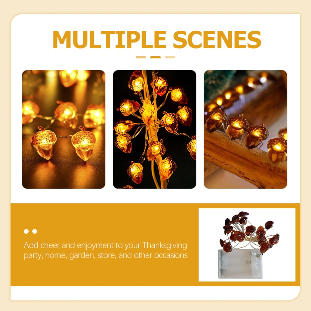 Acorn String Light LED Twinkle Fairy Light Fall Harvest Light String(30 LED Beads)