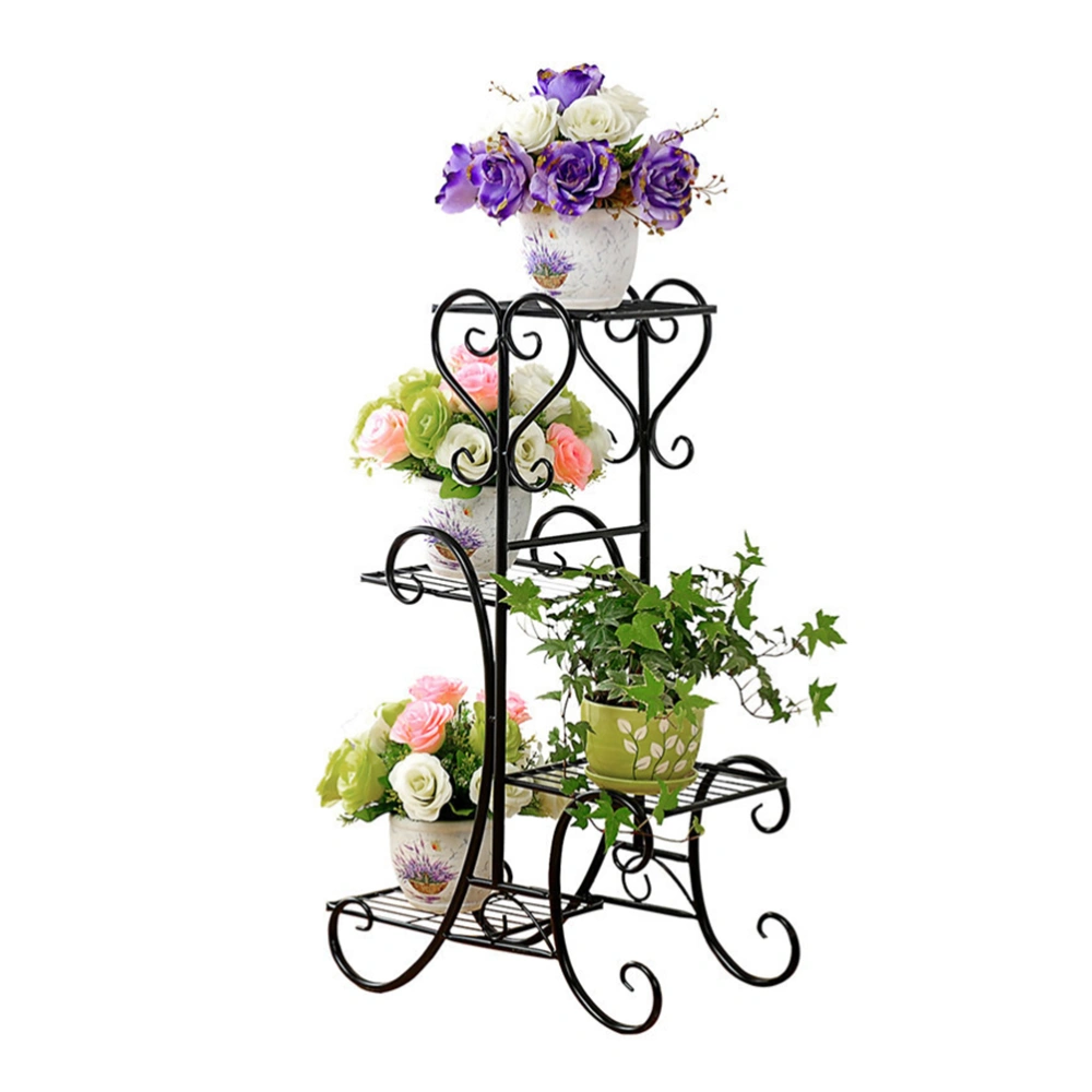 4 Tier Plant Stand Indoor Outdoor Plant Corner Shelf Flower Pot Plant Holder Planters Display Rack