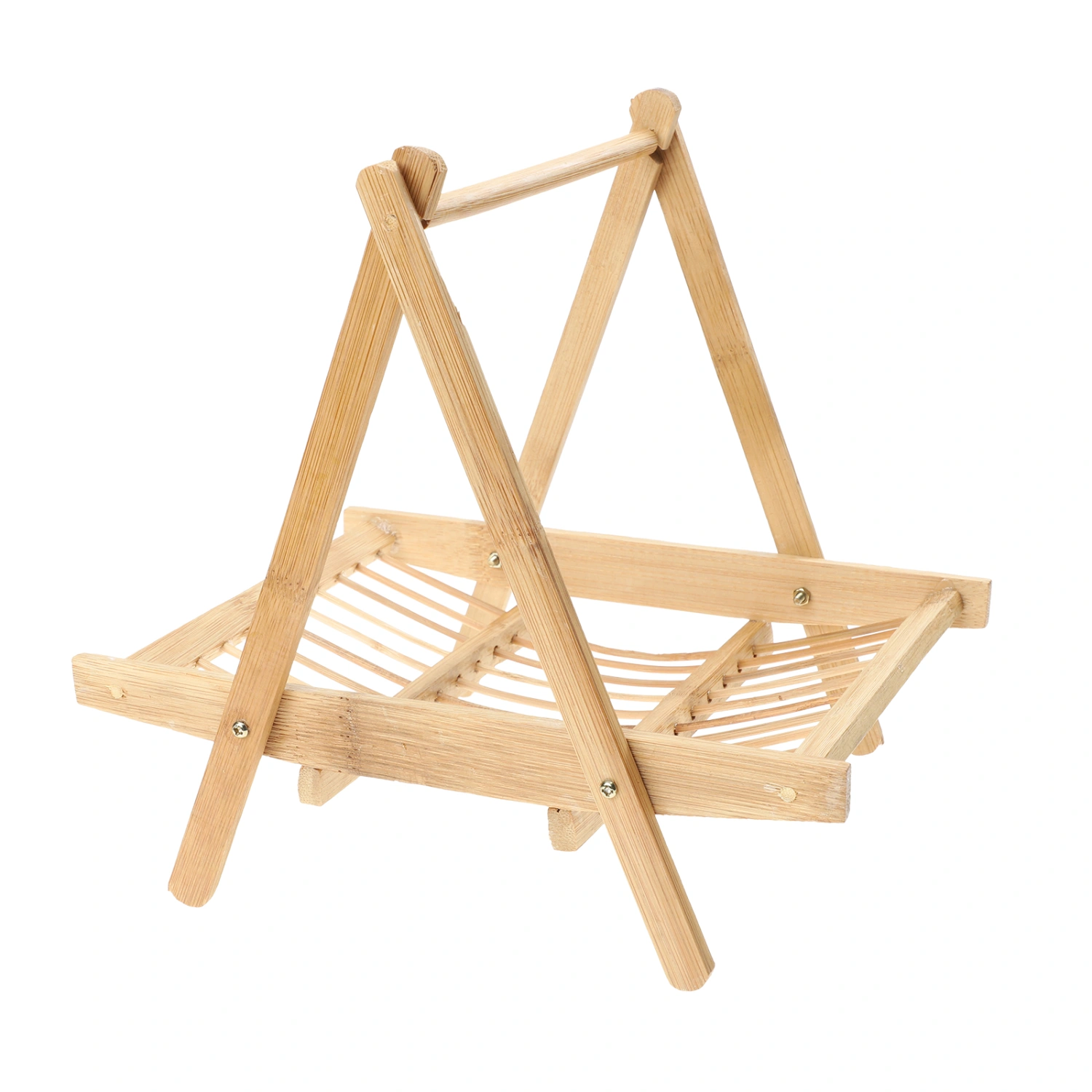 Bamboo Fruit Basket Handheld Fruit Rack Multi-function Snack Basket Household Vegetable Rack