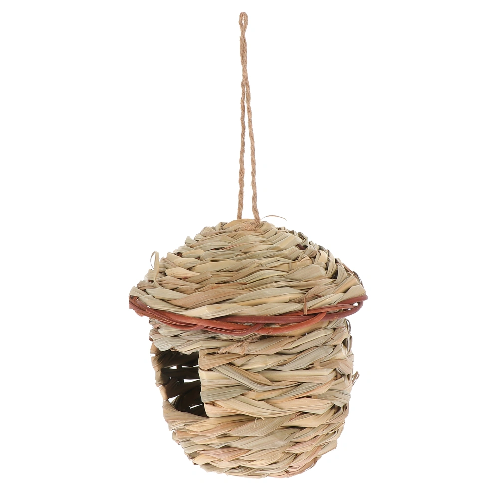 Hand Straw Woven Durable Birds Nest Decorative Garden Pet Sleeping Bed Bird House