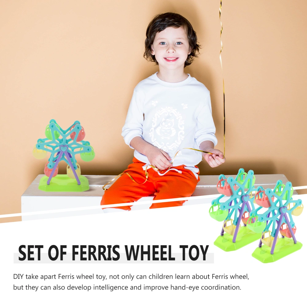 2 Sets of Children Ferris Wheel Toys Screw Assemble Toys Play House Plaything