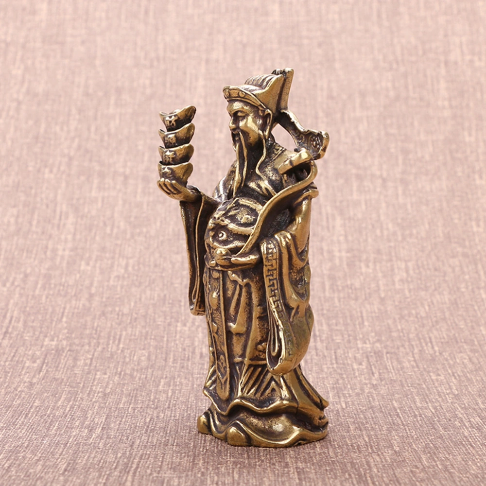 God of Wealth Decoration Retro Desktop Adornment Creative Figure Statue Ornament