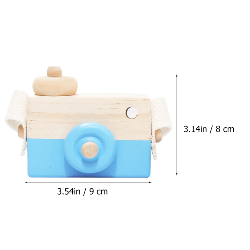 2 Pcs Creative Artificial Camera Toy Funny Wooden Camera Toy Children Camera Toy