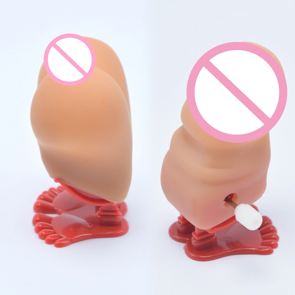 2 Pcs Erotic Men Women Clockwork Funny Penis Breast Shaped Toy Bachelor Party Girls Night Out Party Accessories