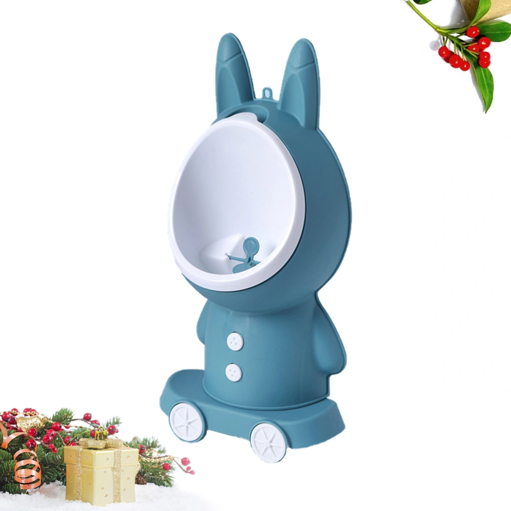 Baby Boys Urinal Height Adjustable Potty Training Stand Urinal Detachable Toilet Bathroom Accessories (Blue)