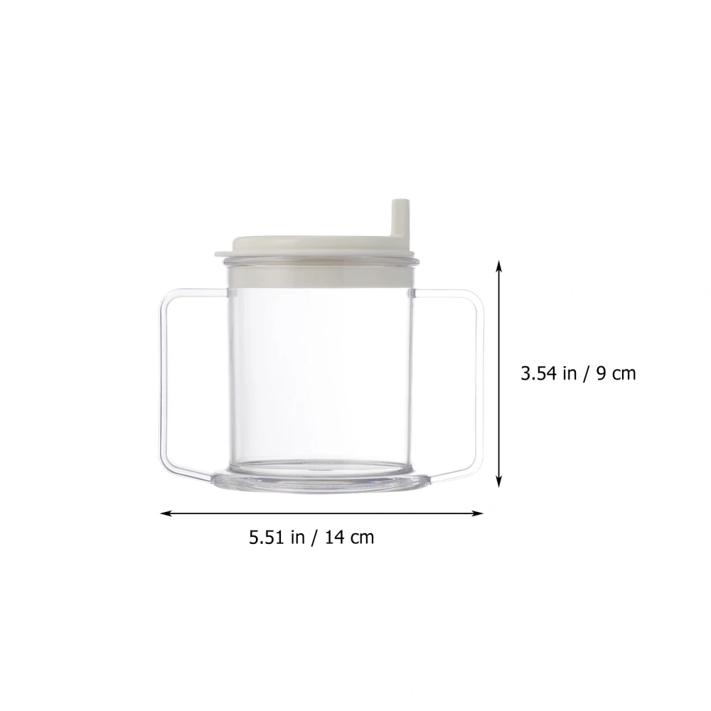 Plastic Double Handle Cup Premium Beverage Cup Durable Thicken Beverage Cup