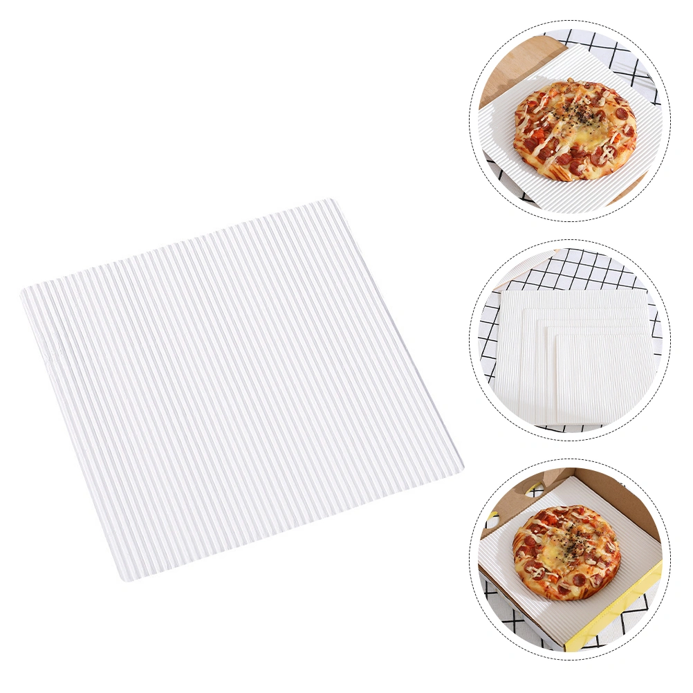 25pcs Party Baking Papers Grilling Paper Pad Oil-absorbing Square Sheets