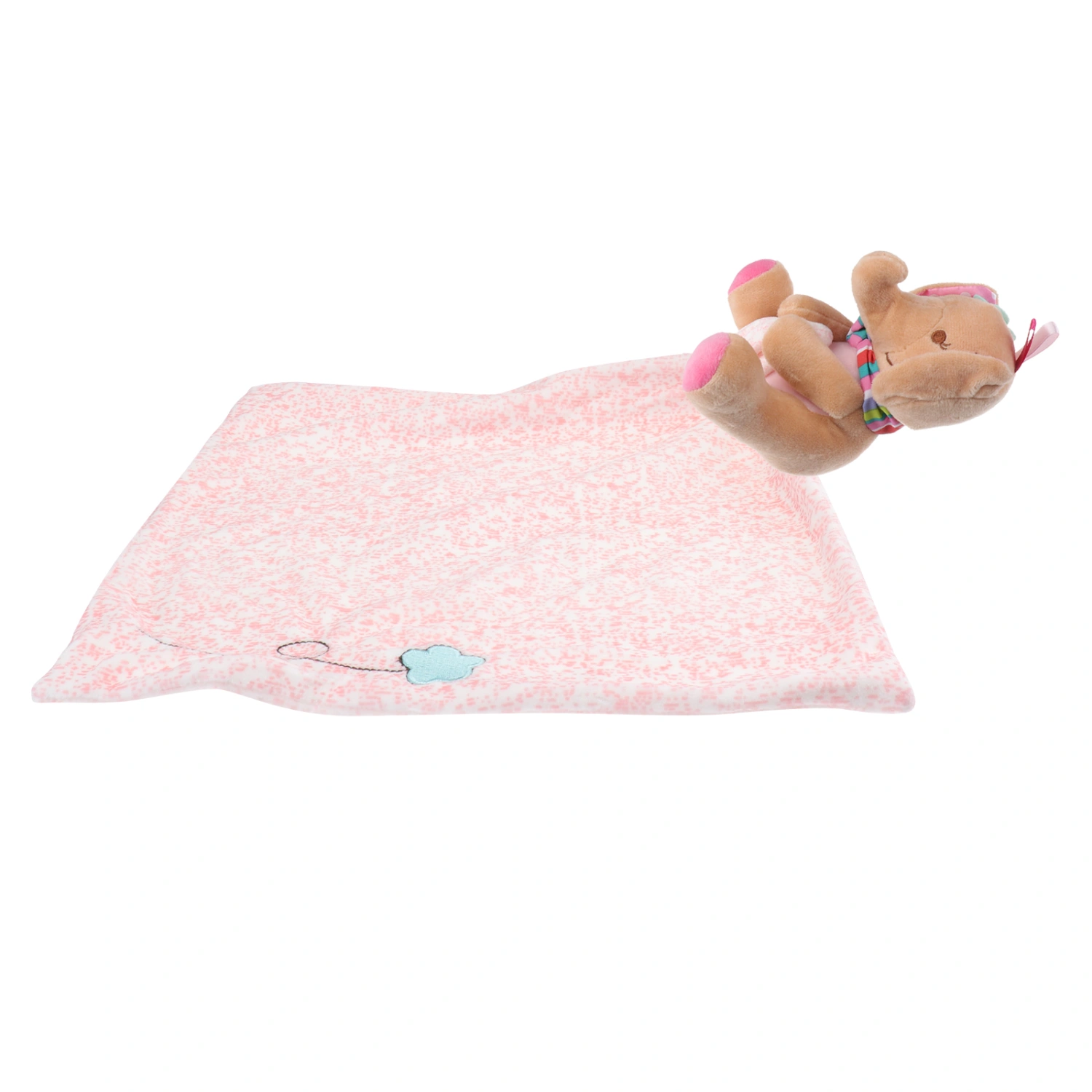 Animal Baby Bib Sleeping Appease Toy Newborn Children Animals Plush Toys Towels Feeding Accessories (Elephant)