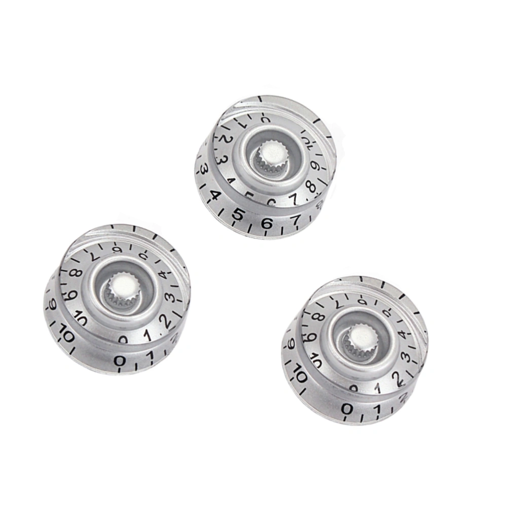 3 PCS/ Set Guitar Volume Tone Control Knobs Rotary Knobs for Epiphone Style Electric Guitar Parts Replacement (White)