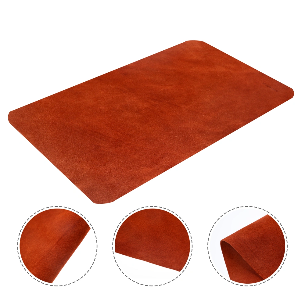 Leather Leg Cushion Music Instrument Nonslip Mat for Erhu Pipa Guitar (25x40cm)