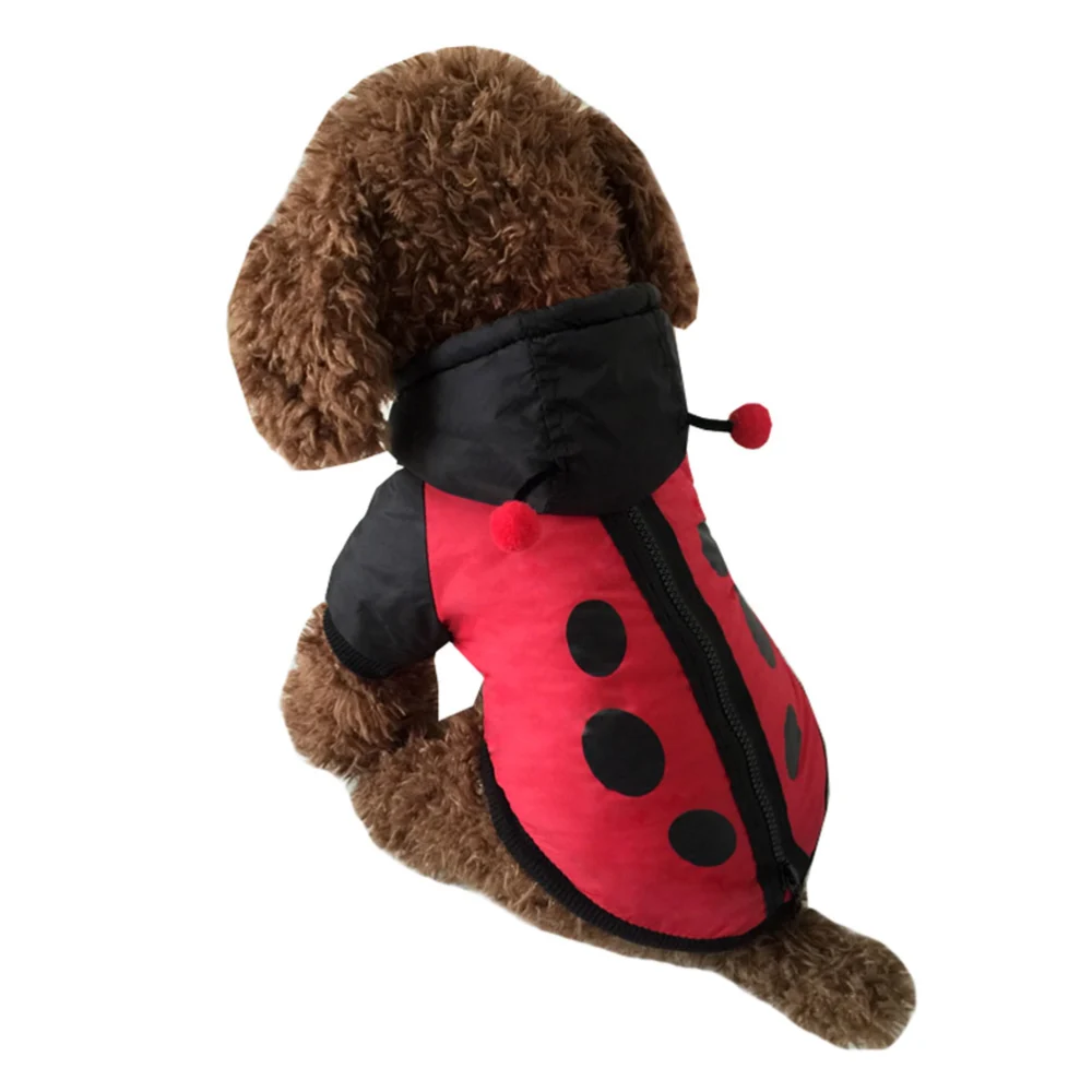 1Pc Pet Ladybird Costume Festival Party Dog Cat Cosplay Clothes Pet Supply