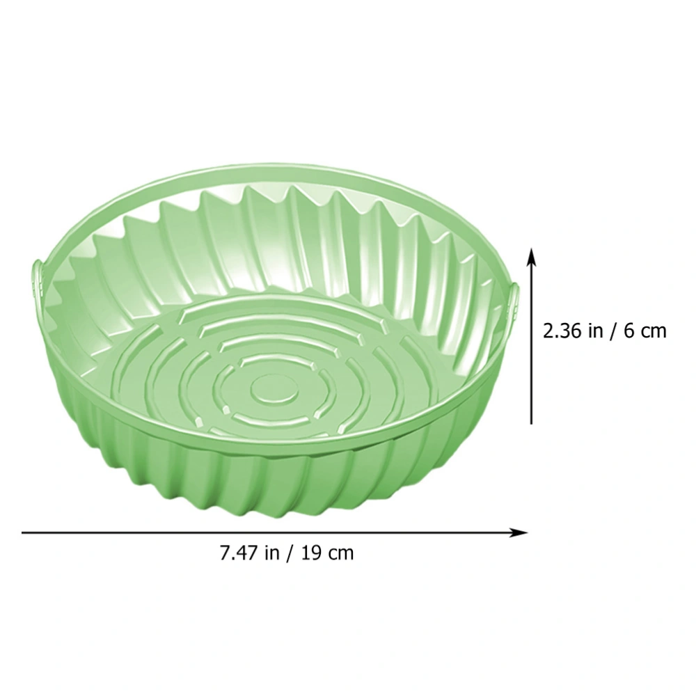 Air Fryer Silicone Pot Round Baking Pan Reusable Air Fryer Liner Non-stick Air Fryer Tray