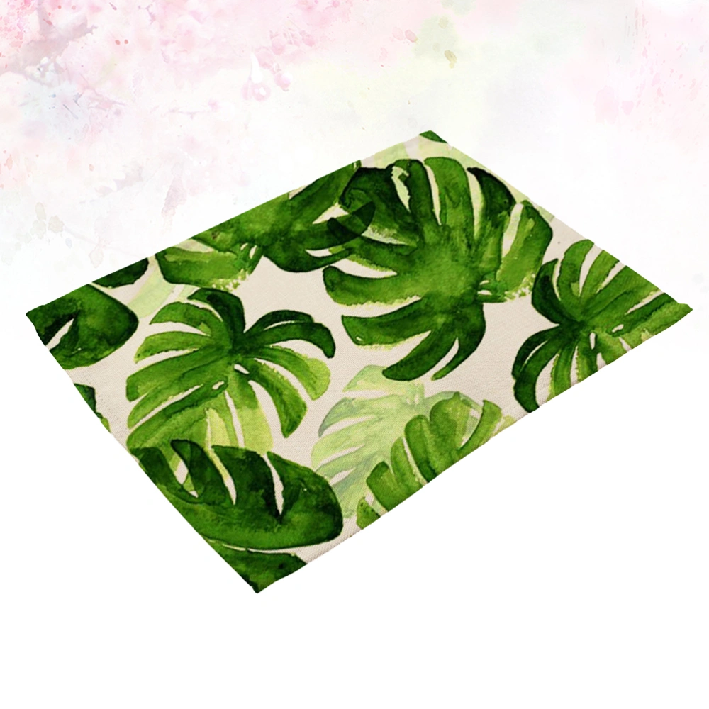 Northern Europe Style Table Placemats Green Leaf Tableware Mat Creative Placemat Heat Insulated Mat (MP0001-1)