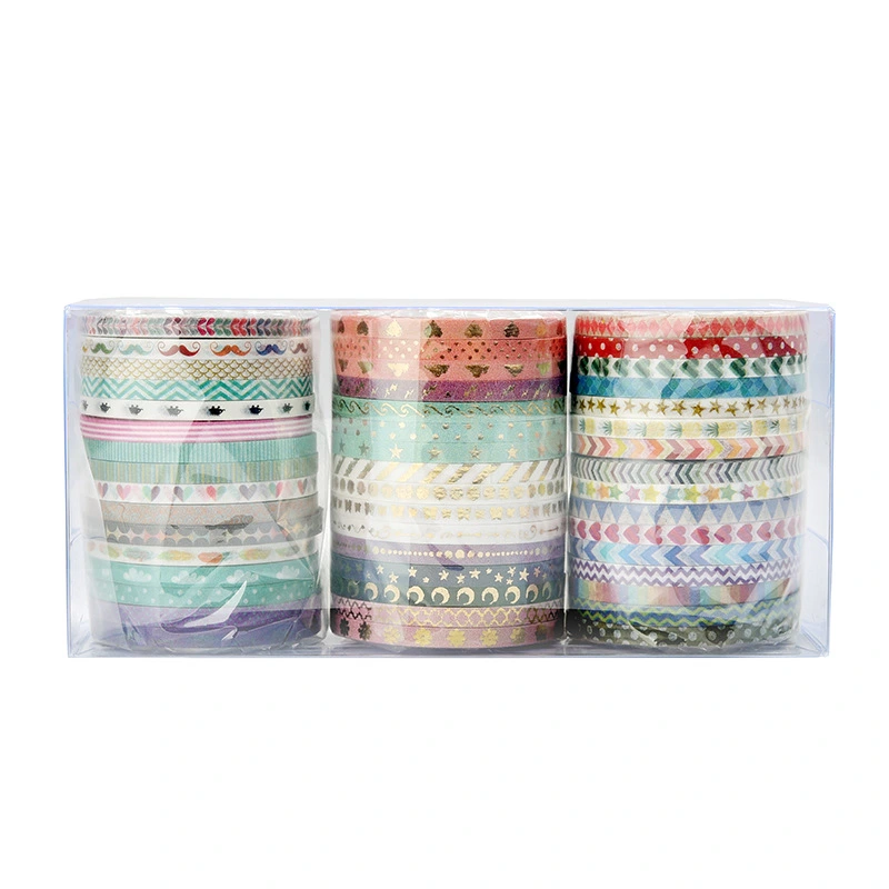 48 Rolls of Delicate Washi Tapes Cuttable Washi Tapes Multi-function Craft Tapes