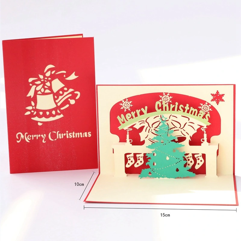 2pcs Christmas Cards Christmas Greeting Cards Holiday Cards Festival Party Greeting Cards