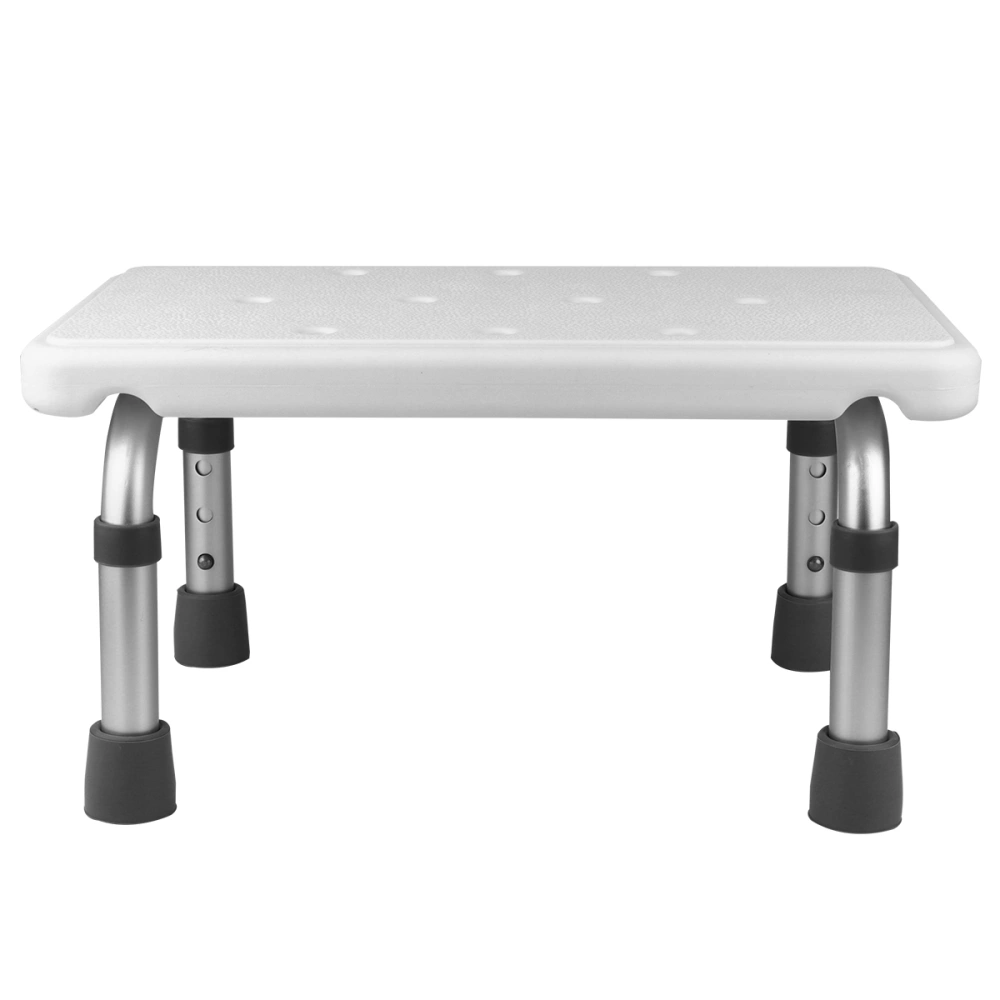 1Pc Adjustable Height Bath Stool Aluminum Alloy Stool Bath Chair for The Old